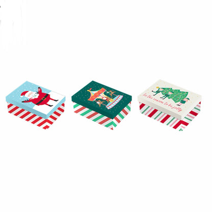 Christmas rectangle gift box 22x14cm