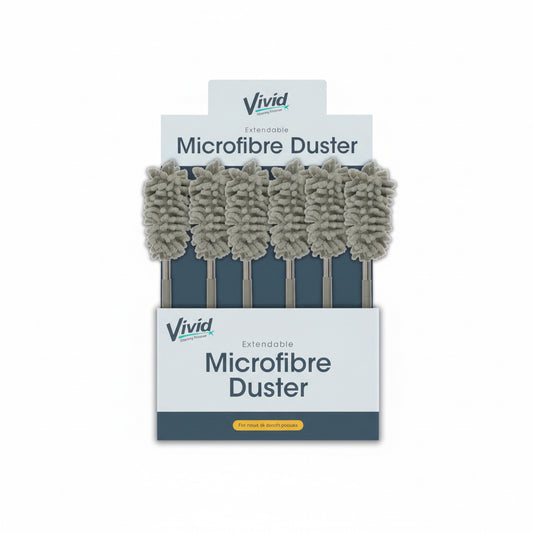 Extendable microfibre duster
