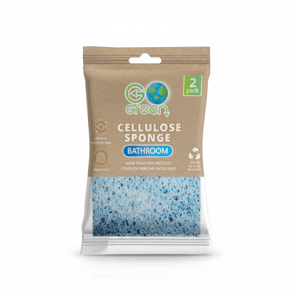 Cellulose bathroom sponge 2 pack