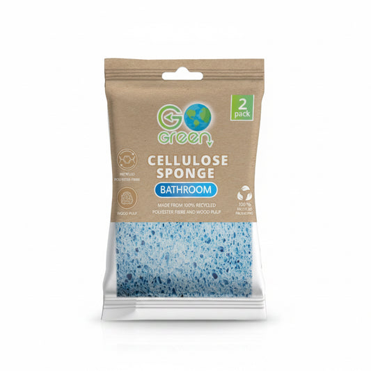 Cellulose bathroom sponge 2 pack