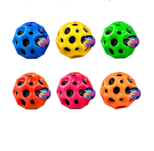 Neon meteor bouncy ball