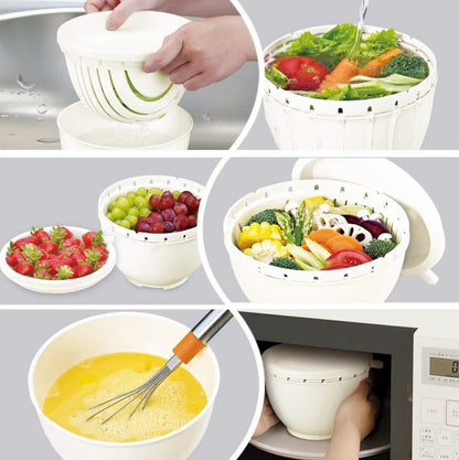 Salad cutter bowl