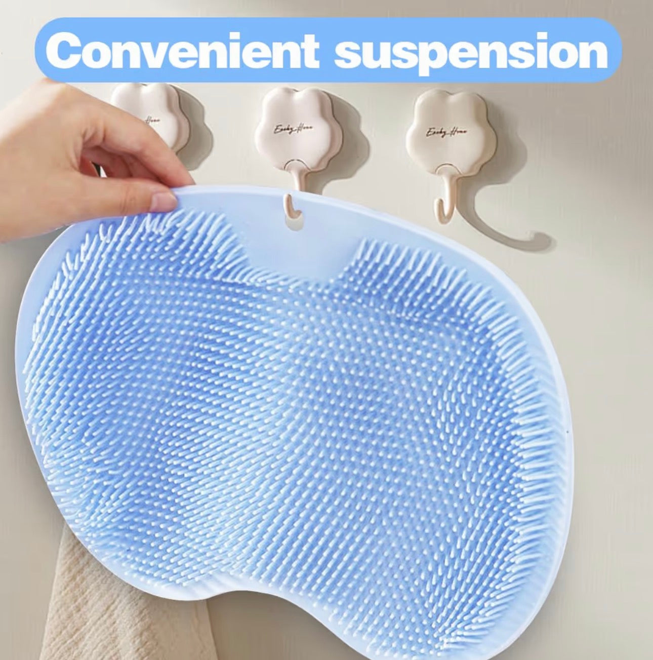 Foot scrubber shower mat.
