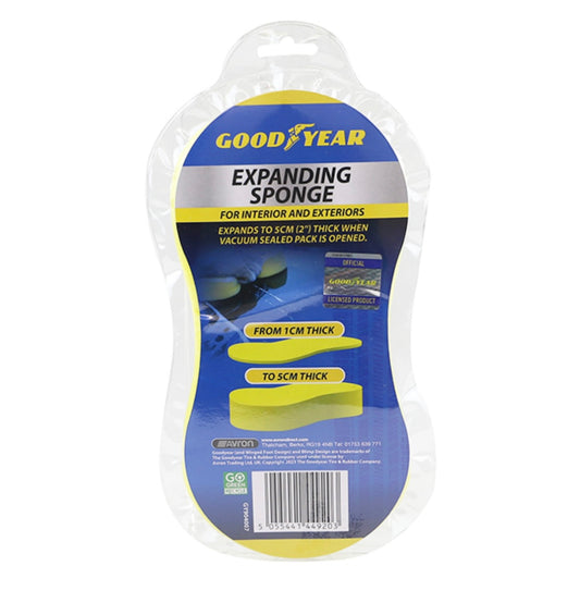Expanding car cleaning sponge