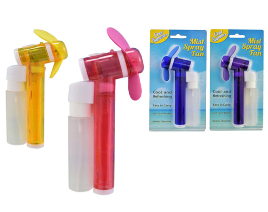 Water mist spray fan