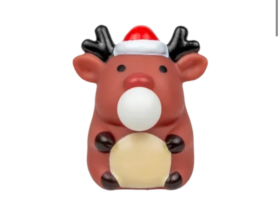 Christmas squeezy bubble character.
