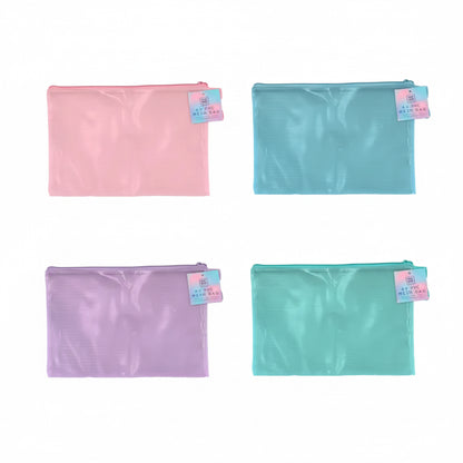 Pastel A4 PVC mesh bag