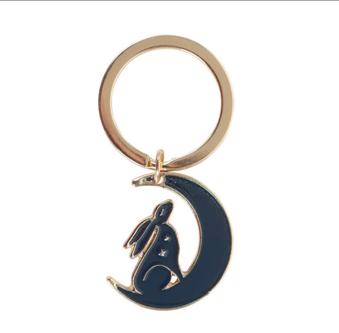 Midnight hare keyring