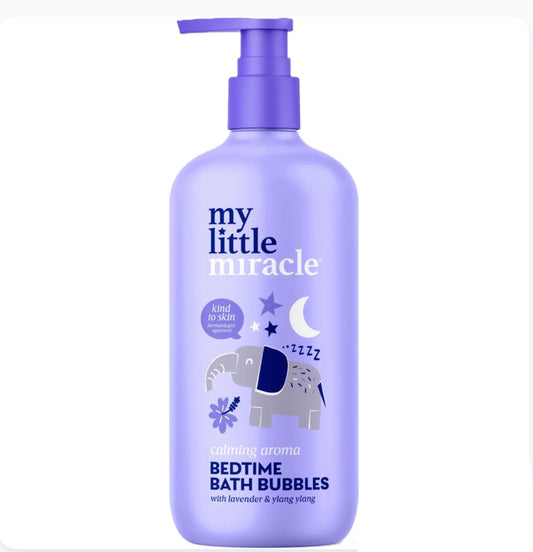 My Little Miracle bedtime bath bubbles with lavender & ylang ylang
