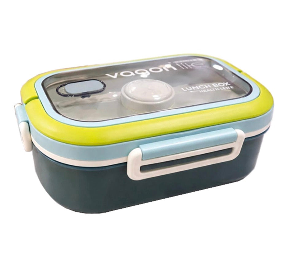 Vagonlife multi-compartment lunch box with cutlery