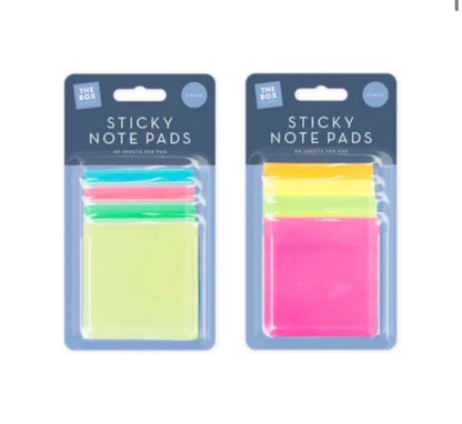 Sticky note pads 4 pack