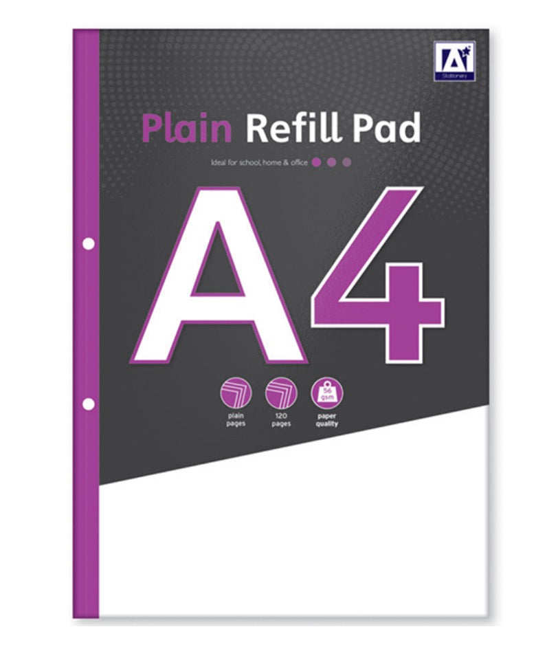 A4 plain refill pad