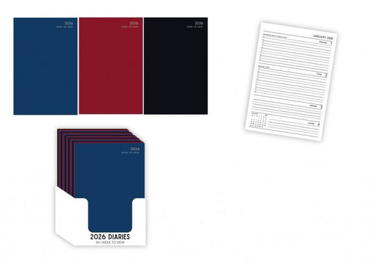2026 diary - A4 week to view