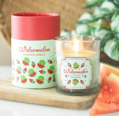 Watermelon scented candle