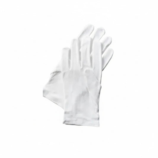 White cotton gloves 2 pack