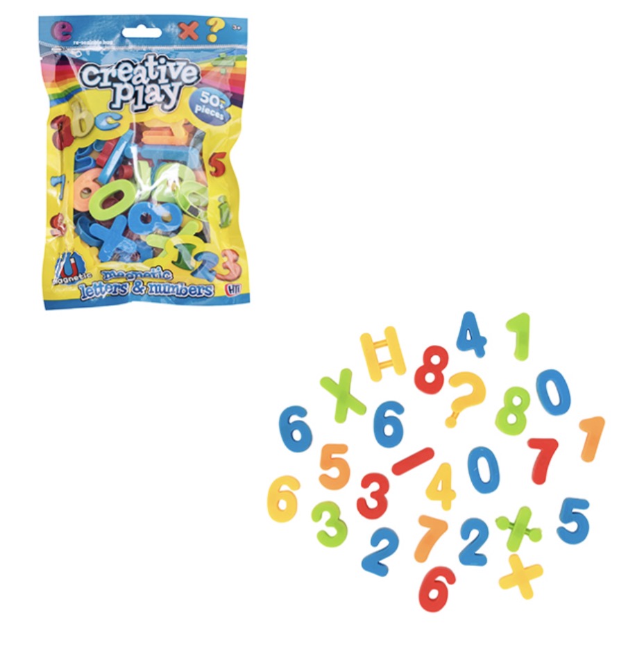 Magnetic letters & numbers 50 pack