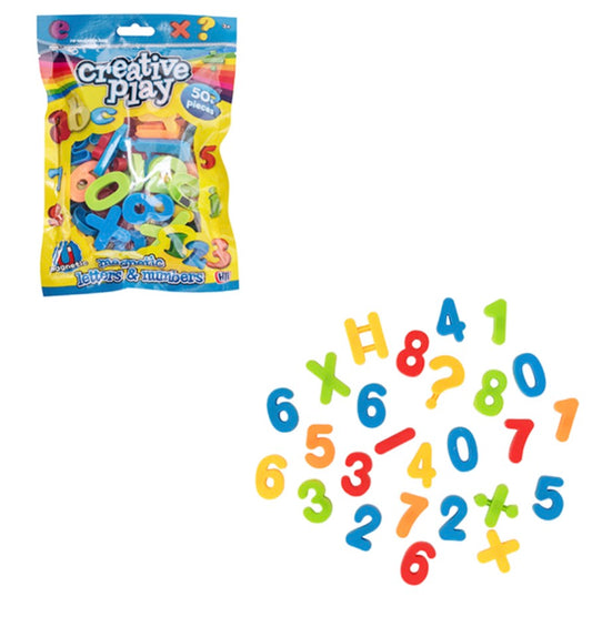 Magnetic letters & numbers 50 pack