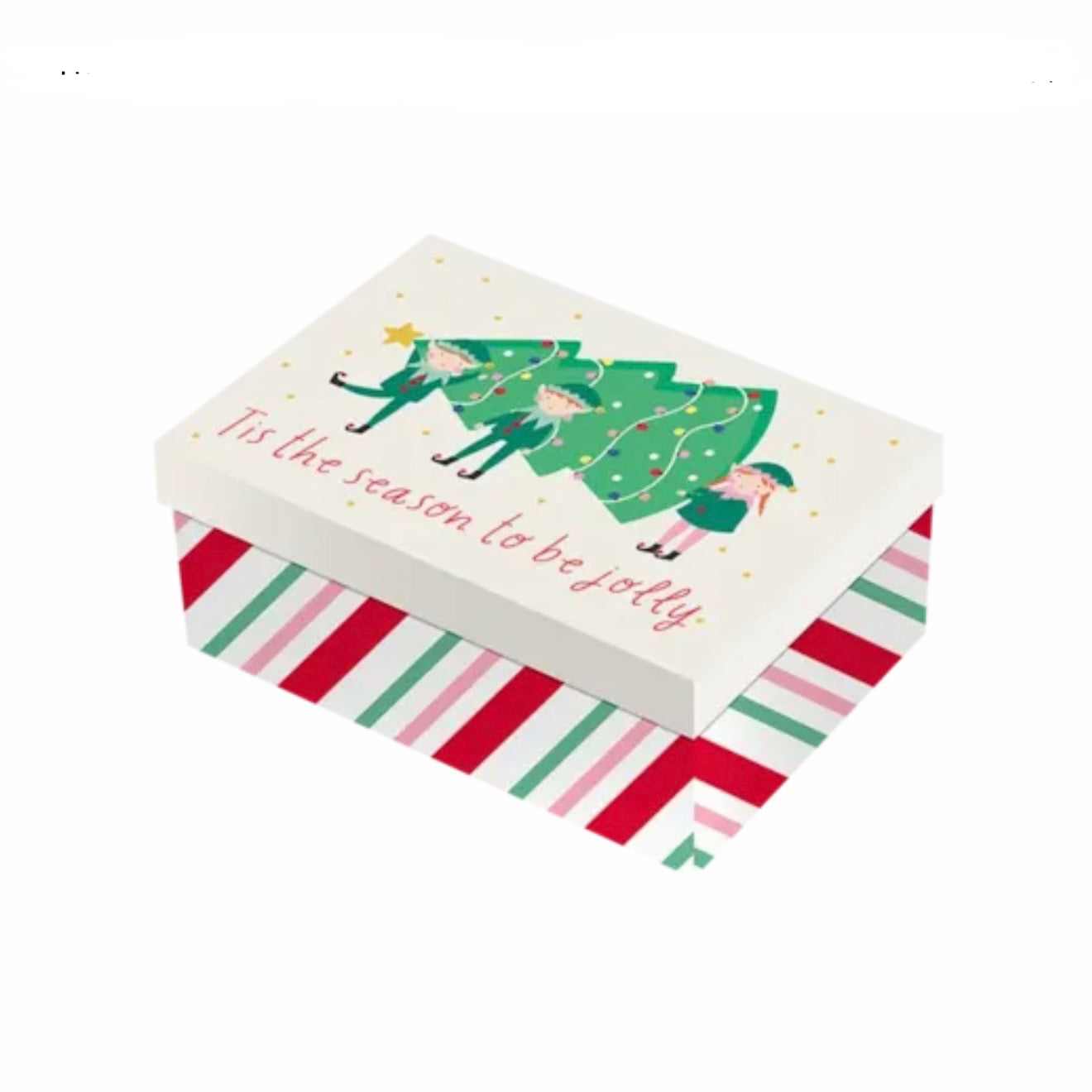 Christmas rectangle gift box 22x14cm