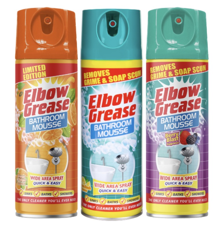 Elbow Grease bathroom mousse