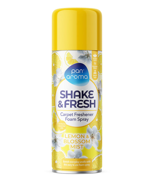 Shake & fresh carpet feshener foam spray - lemon & blossom mist