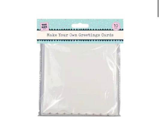 Make your own greetings cards 10 pack