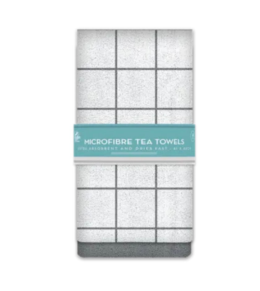 Microfibre tea towels 4 pack