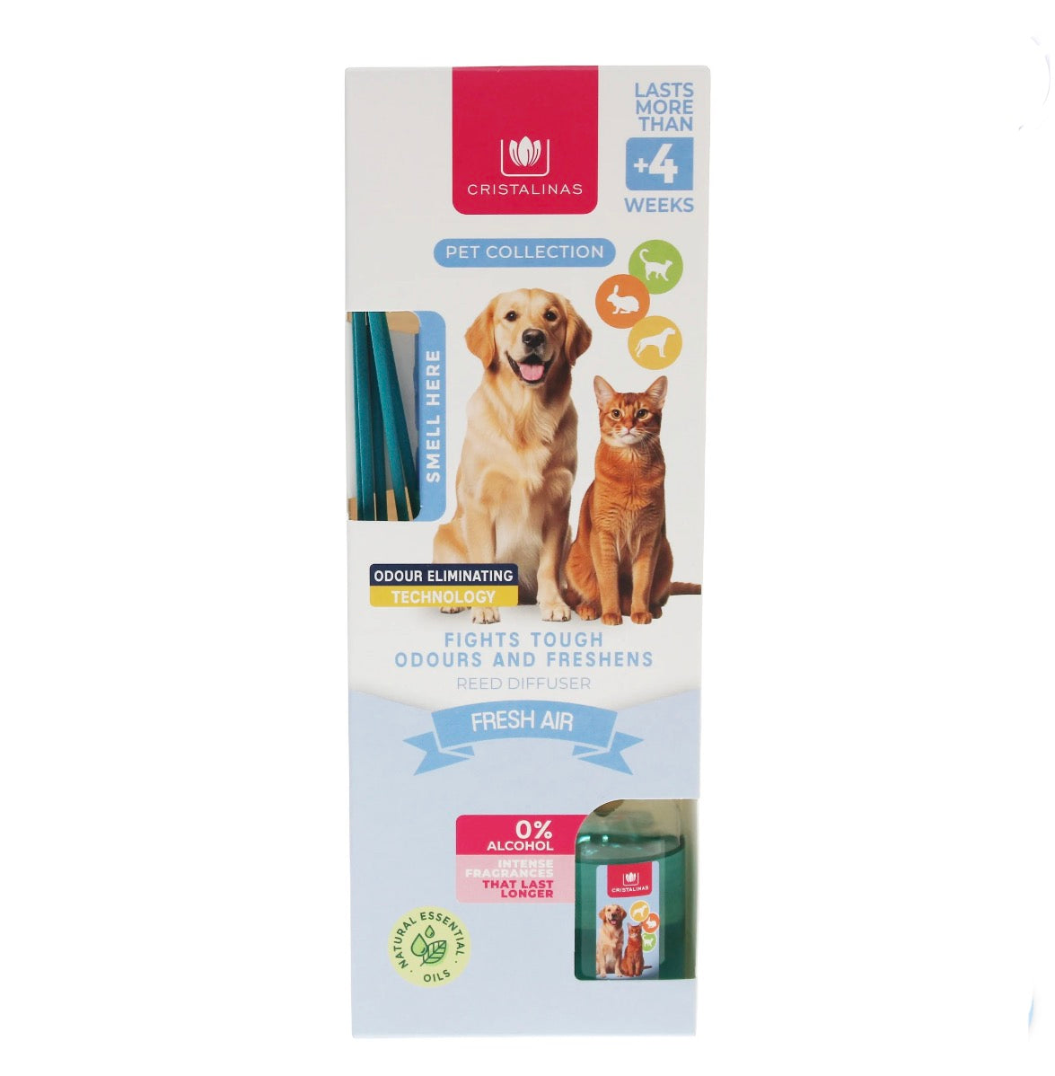 Cristalinas 25ml pet reed diffuser - fresh air