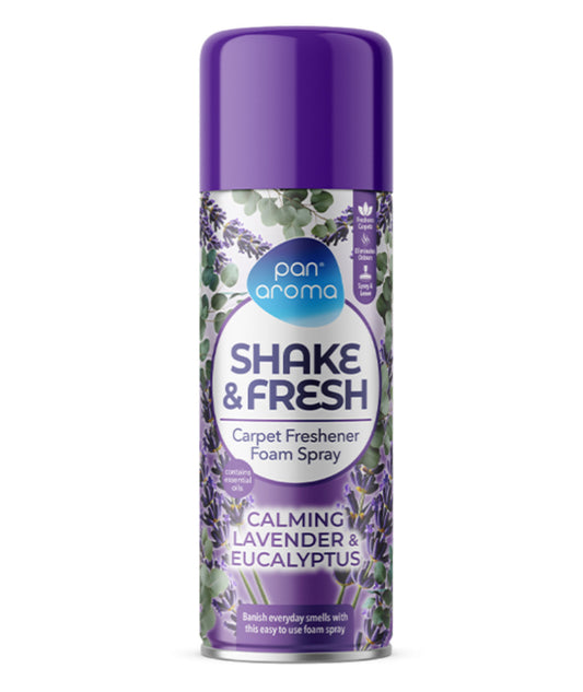Shake & fresh carpet feshener foam spray - lavender & eucalyptus