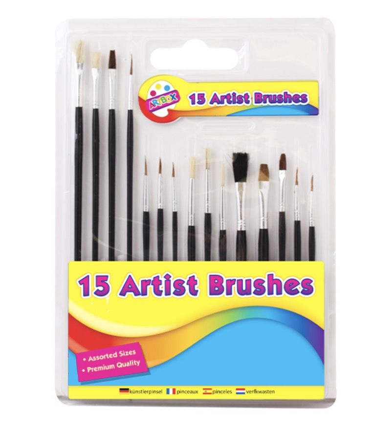 Artist paint brushes 15 pack
