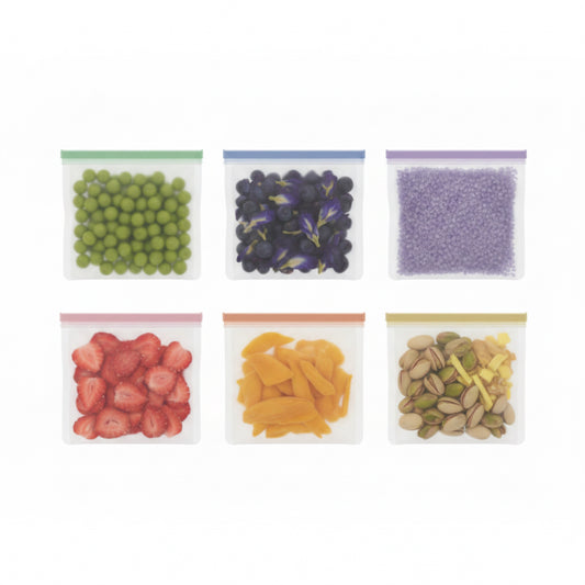 Reusable food bags 6 pack