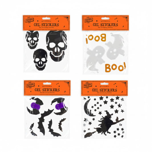 Halloween gel window stickers