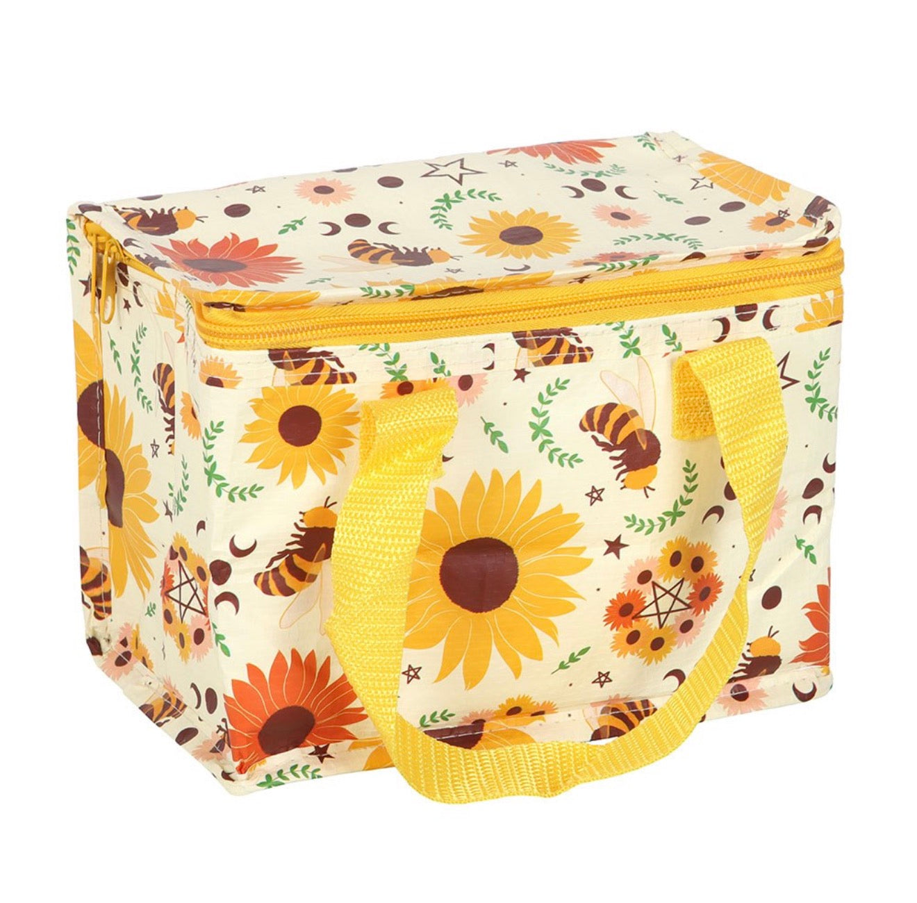 Bee radiant print lunch bag.