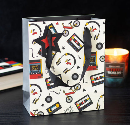 Medium gift bag - retro 80s print