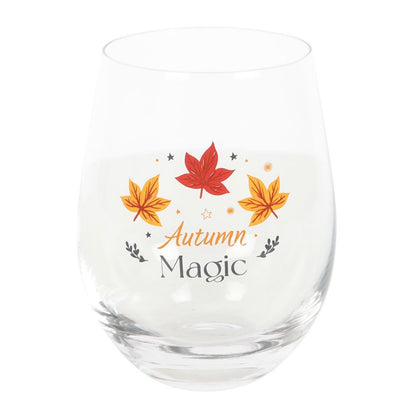 Autumn magic stemless glass