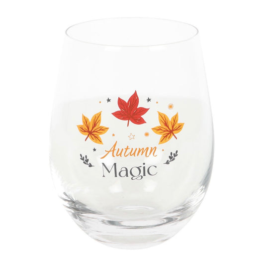 Autumn magic stemless glass