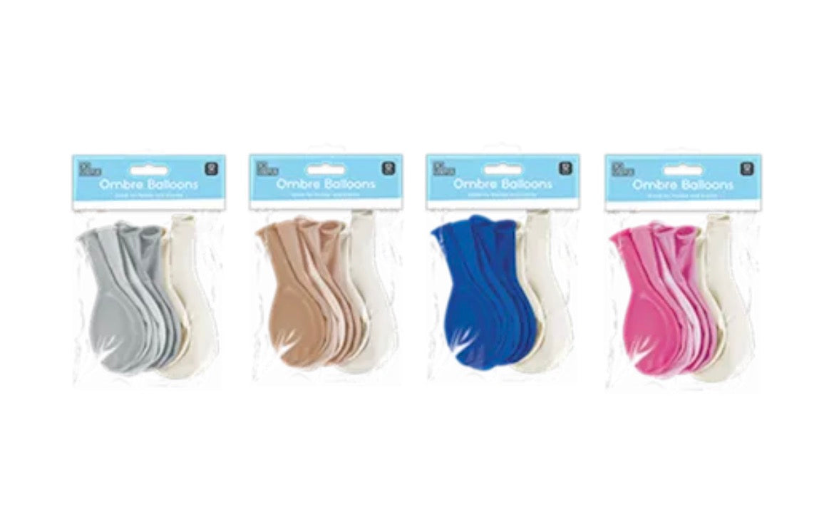 Metallic ombre balloon 12 pack