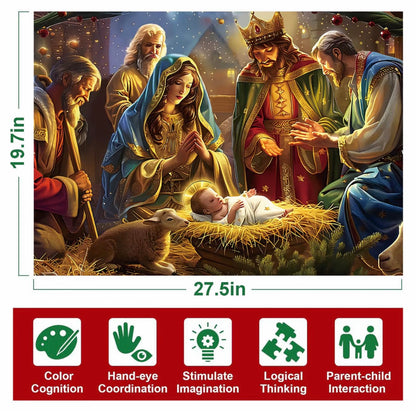 Christmas nativity advent calendar jigsaw puzzle - 1008 pieces