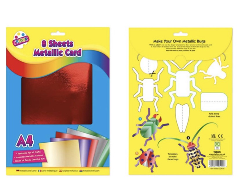 A4 metallic boards 8 pack