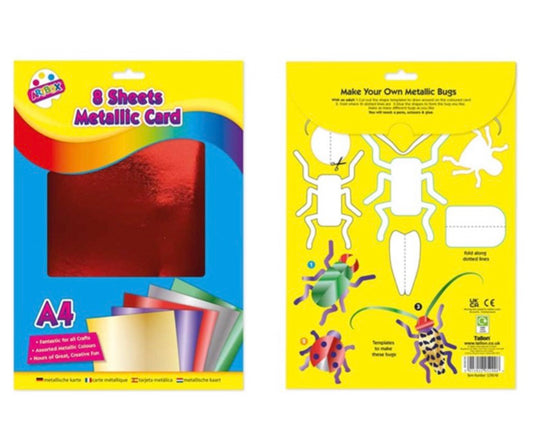A4 metallic boards 8 pack