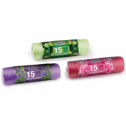 Fragranced swing bin liners