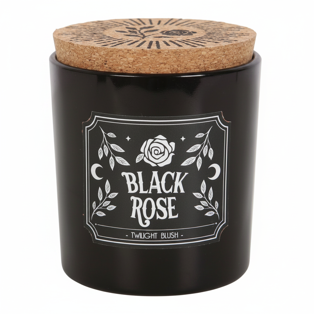 Black rose twilight blush candle