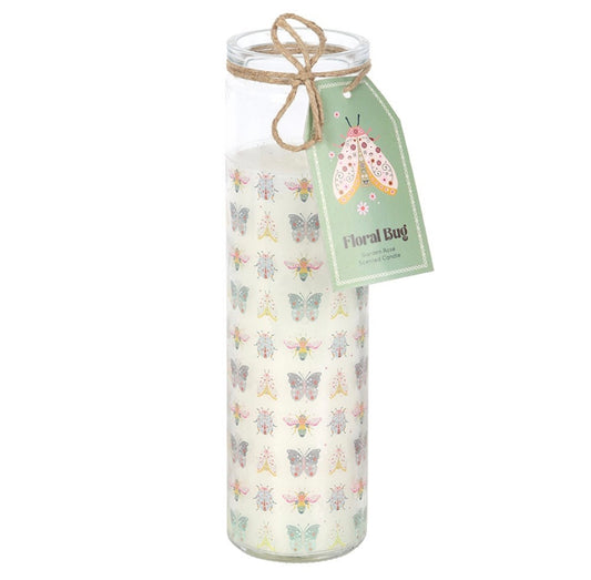 Tube candle - floral bug