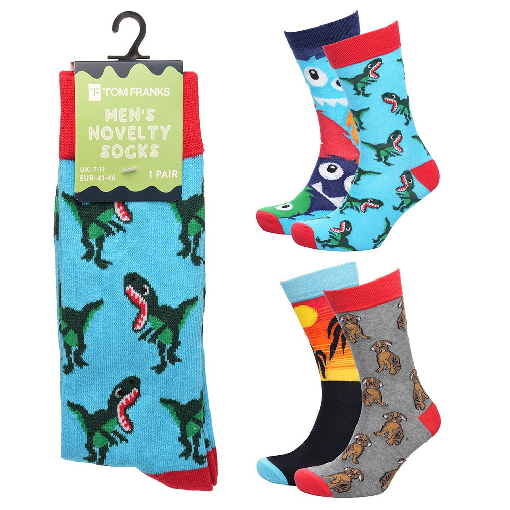 Men’s novelty socks.