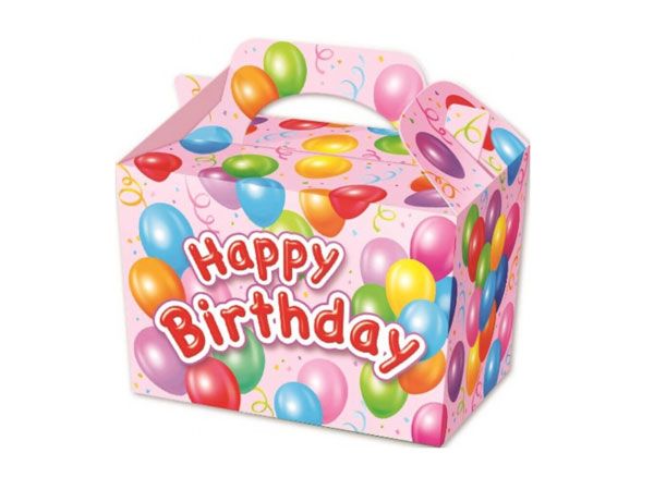 Happy birthday food box.