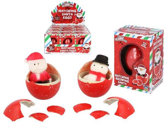 Hatching Santa egg