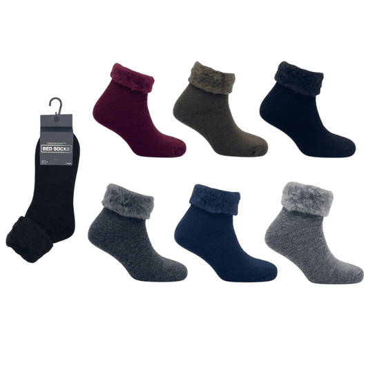 Men’s single pair premium brushed bed socks