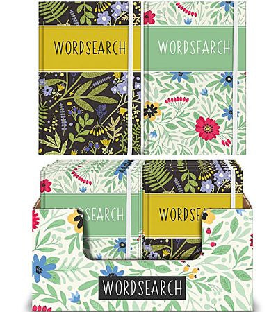 A6 floral word search book