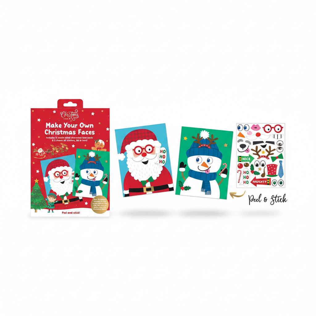 Make your own Christmas faces.