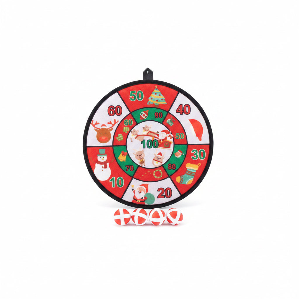 Christmas velcro dartboard game