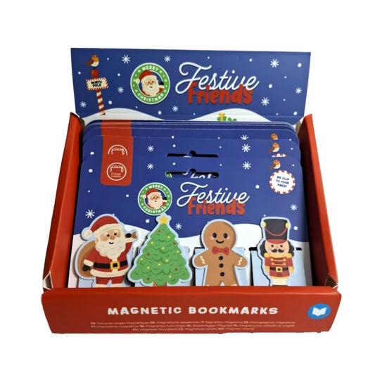 Christmas magnetic bookmark set